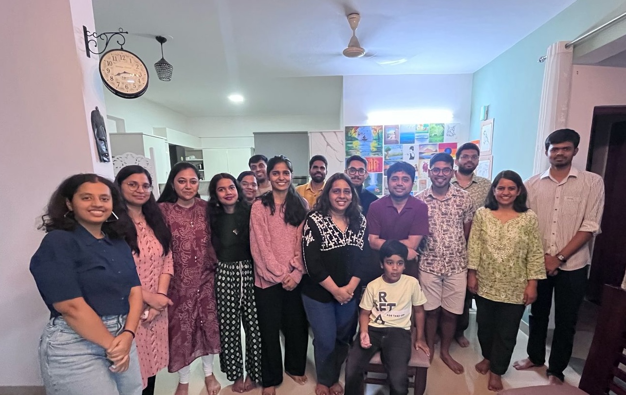 Get-together after Kapil's graduation
