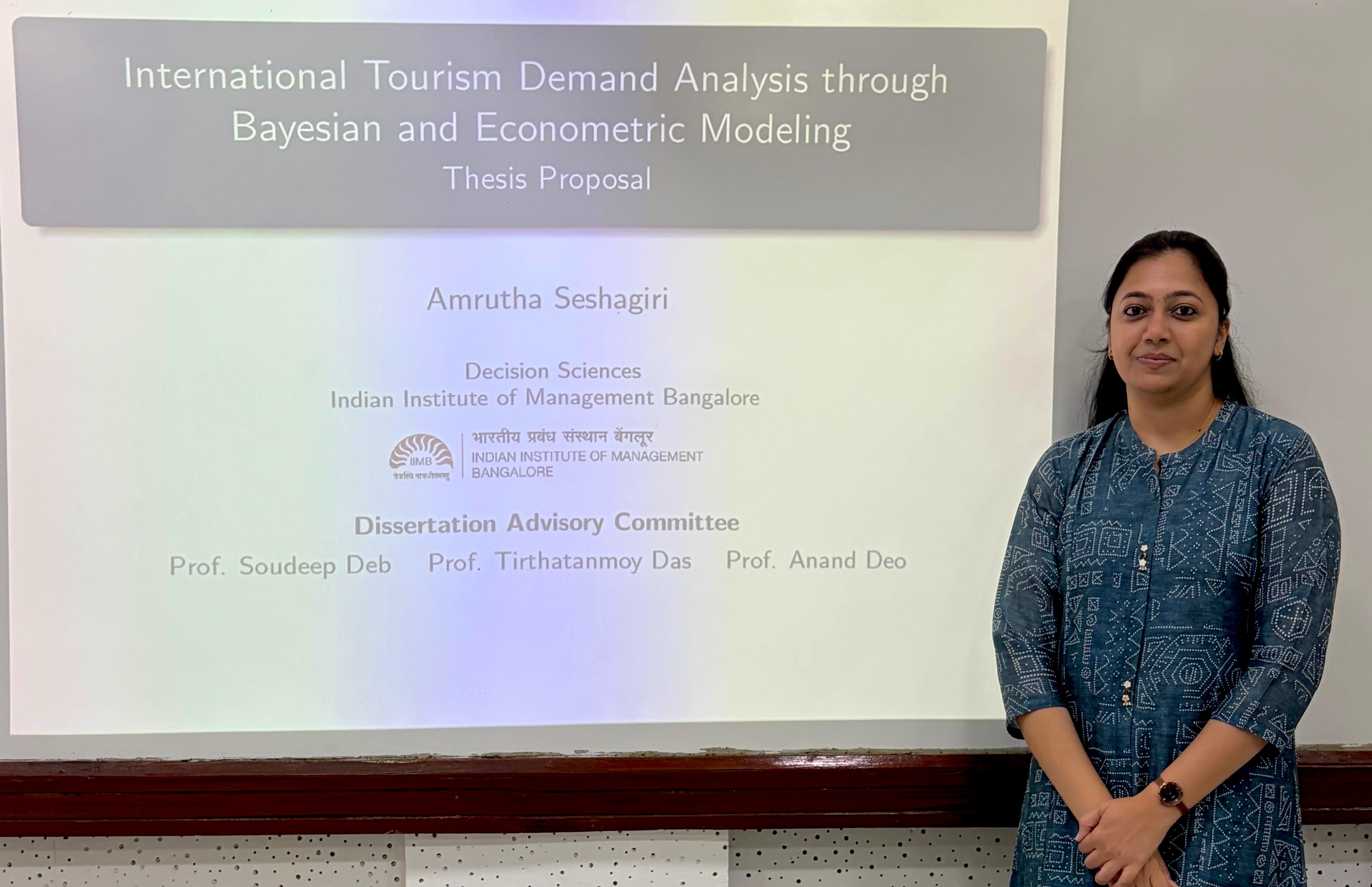 Amrutha defends thesis proposal