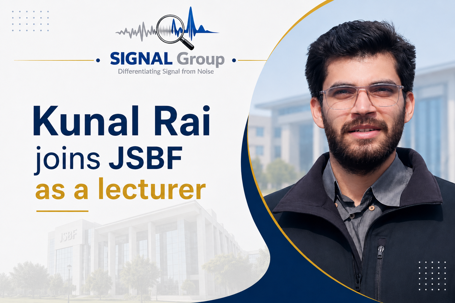 Kunal moves on to new faculty role