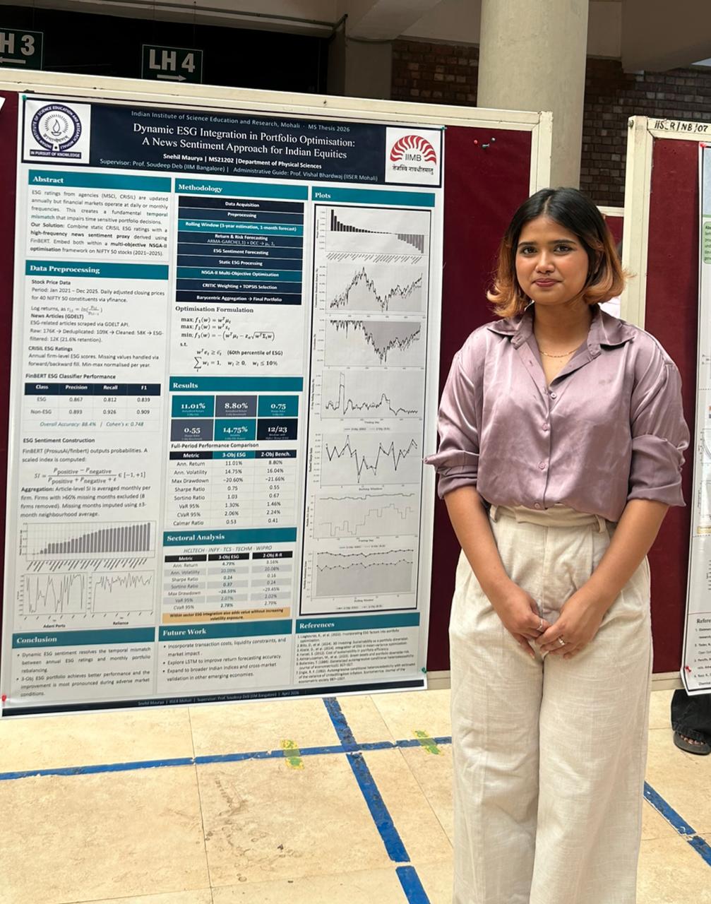 Poster presentation by Ms. Snehil